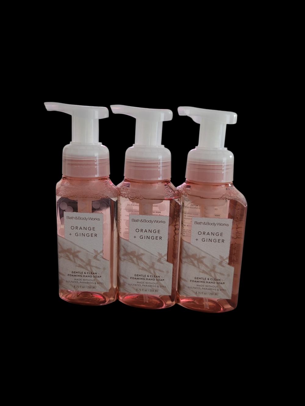 3pc Bath & Body Works Orange + Ginger Foaming Hand Soap - NEW!!